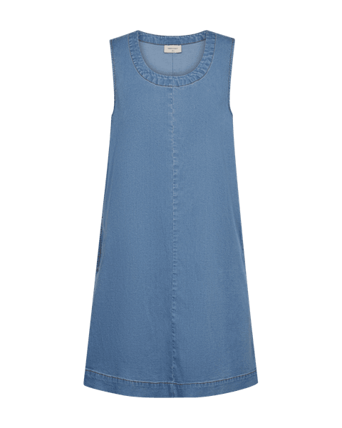 Hovedbilde SOLDA ERMLØS KJOLE - LYS DENIM
