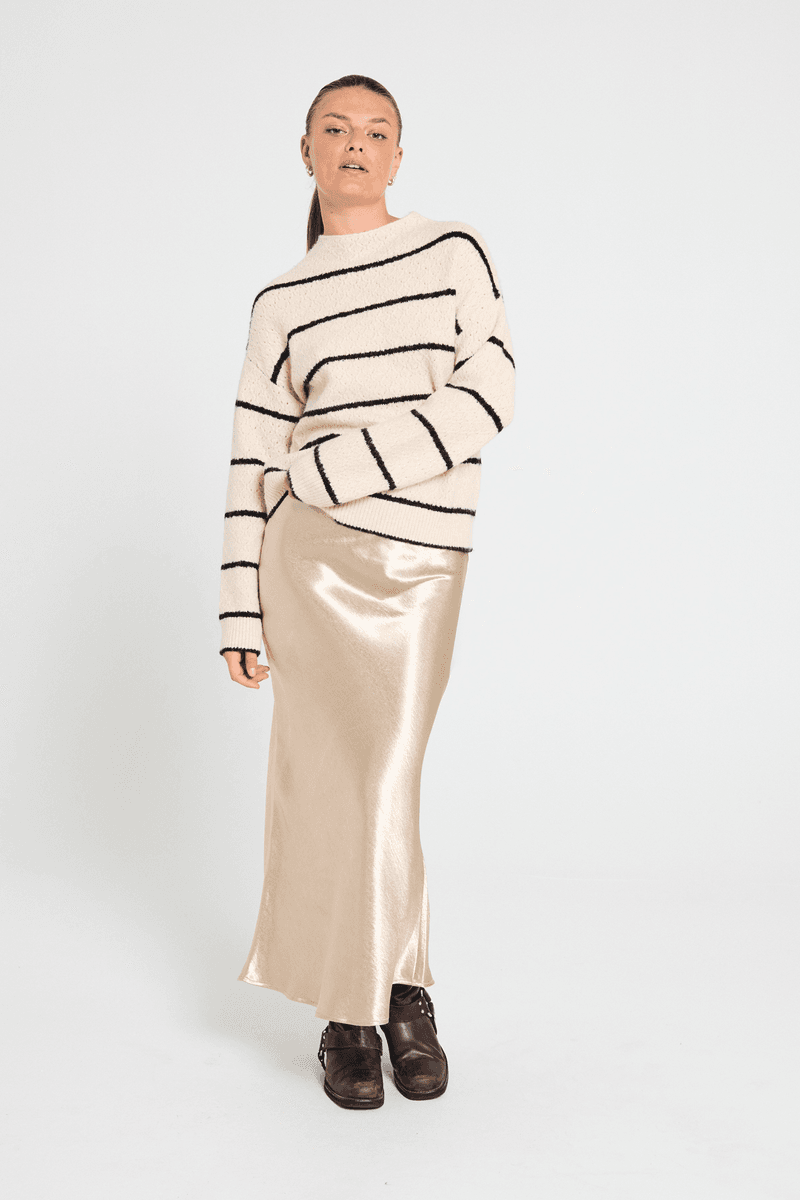 HARA PULLOVER - MOONBEAM/SORT