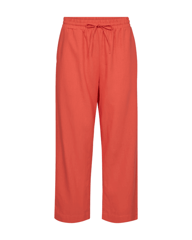 LAVA ANKEL LIN/VISCOSE BUKSE - CORAL