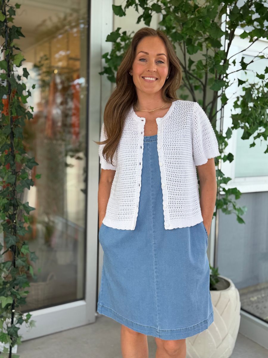 TOTA CARDIGAN - HVIT