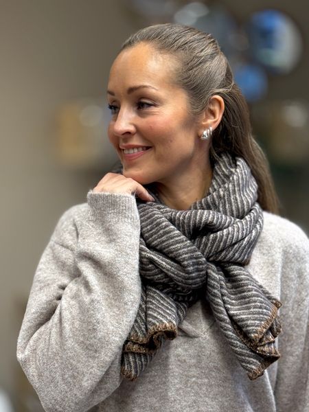 Hovedbilde SKJERF M/LUREX - BRUN/TAUPE/GULL