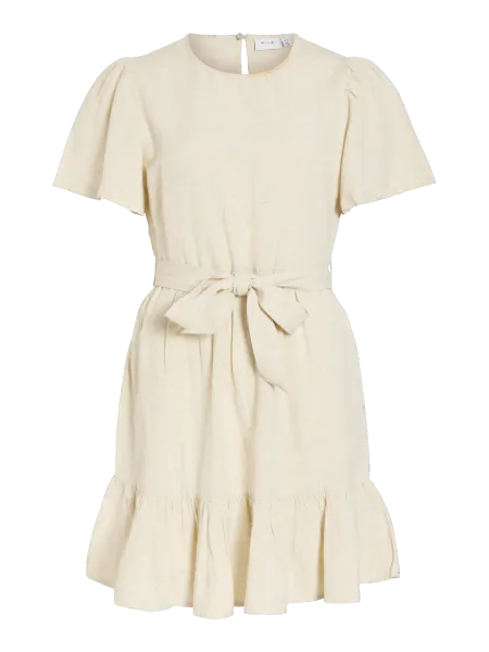 Hovedbilde PRISILLA KJOLE M/KNYTEBÅND - NATURAL