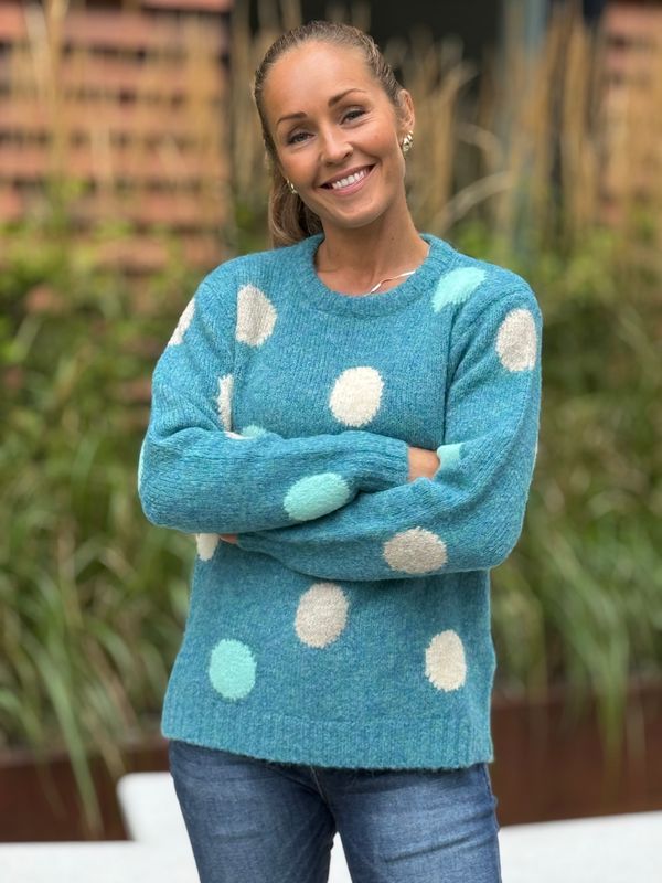 LOUISA GENSER DOTS - PETROL