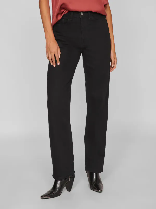 KELLY STRAIGHT JEANS - SORT