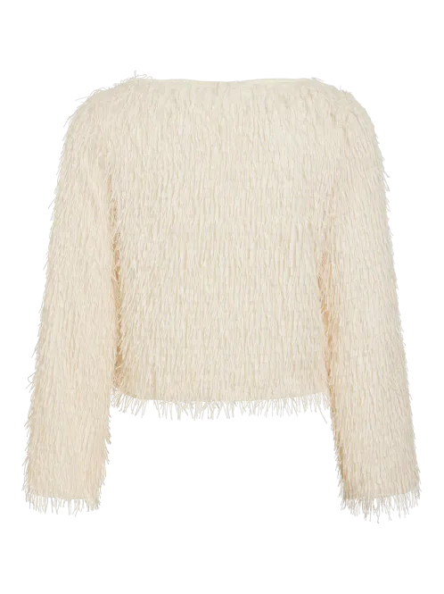 Hovedbilde TOI TOPP M/FRYNSER - OFFWHITE