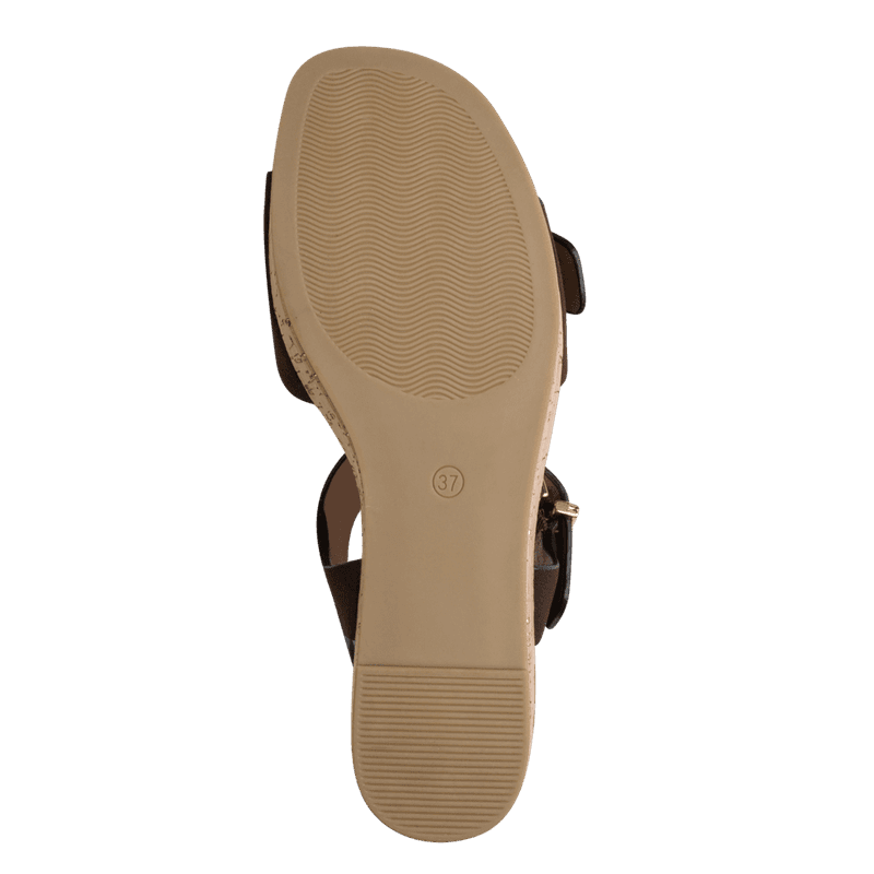 SANDALETT M/KILEHÆL - BRUN