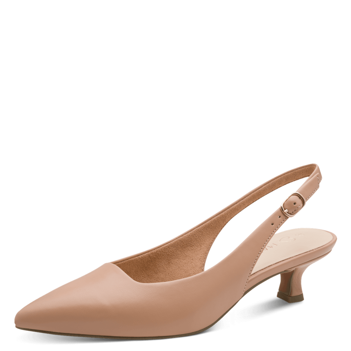 PUMPS SNERTEN HÆL M/SLINGBACK - CAPPUCCINO