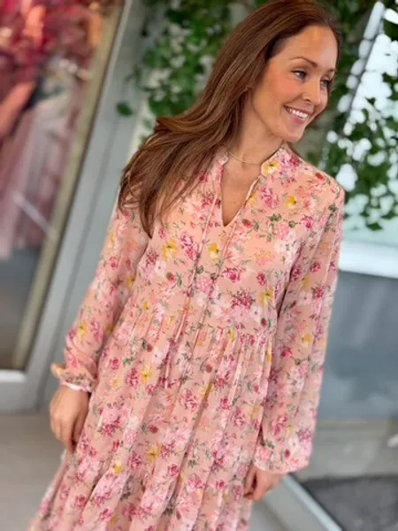 Hovedbilde FALIA KJOLE PAISLEY - ROSA PRINT