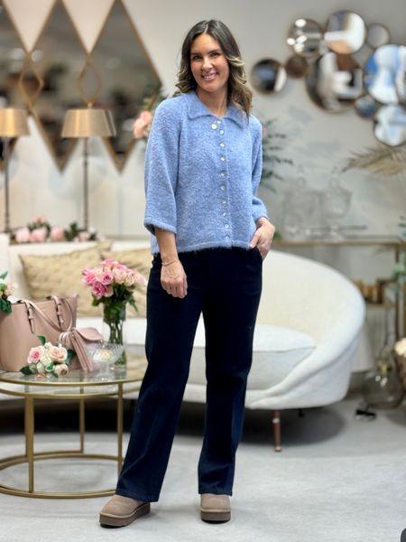 Hovedbilde LULU CARDIGAN - HIMMELBLÅ MELERT