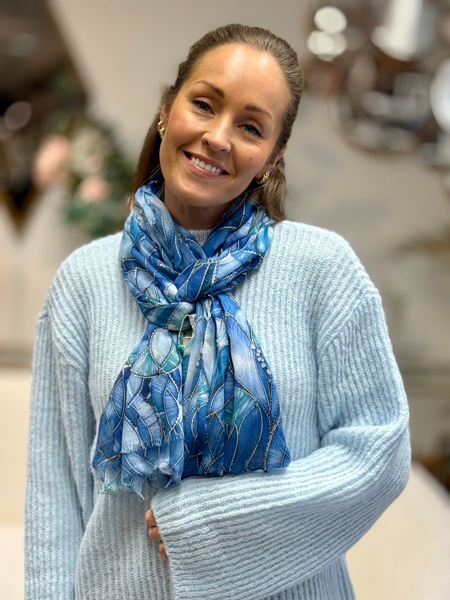 SKJERF BLAD PRINT - BLÅ TONER