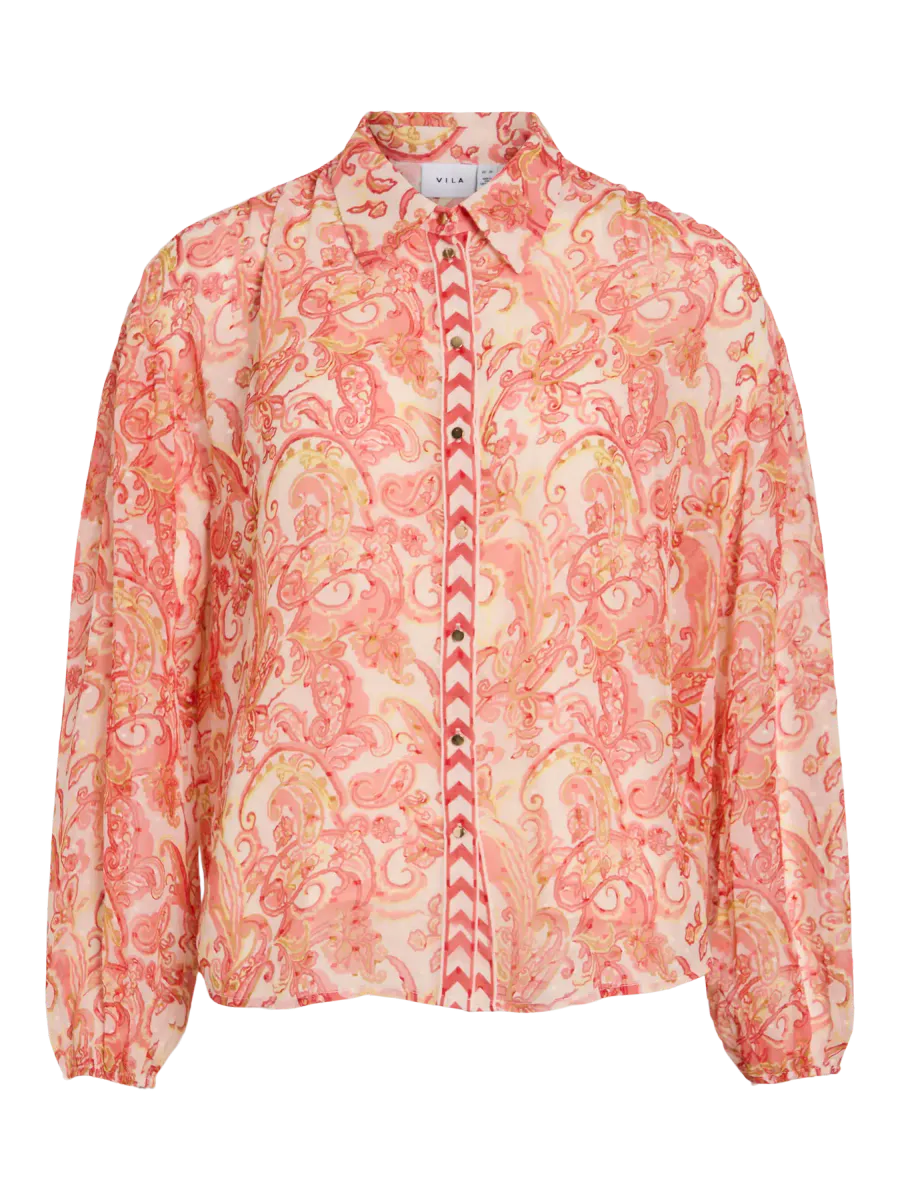 PRAYA BLUSE - CORAL PRINT