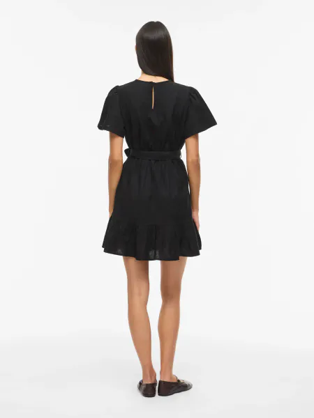 Hovedbilde PRISILLA KJOLE M/KNYTEBÅND - SORT