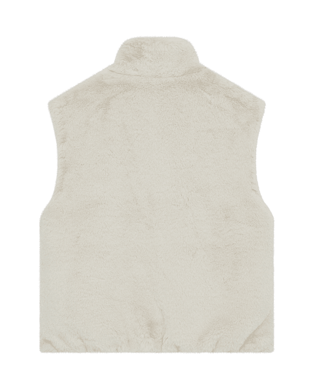 FONY FAUX FUR VEST - MOONBEAM