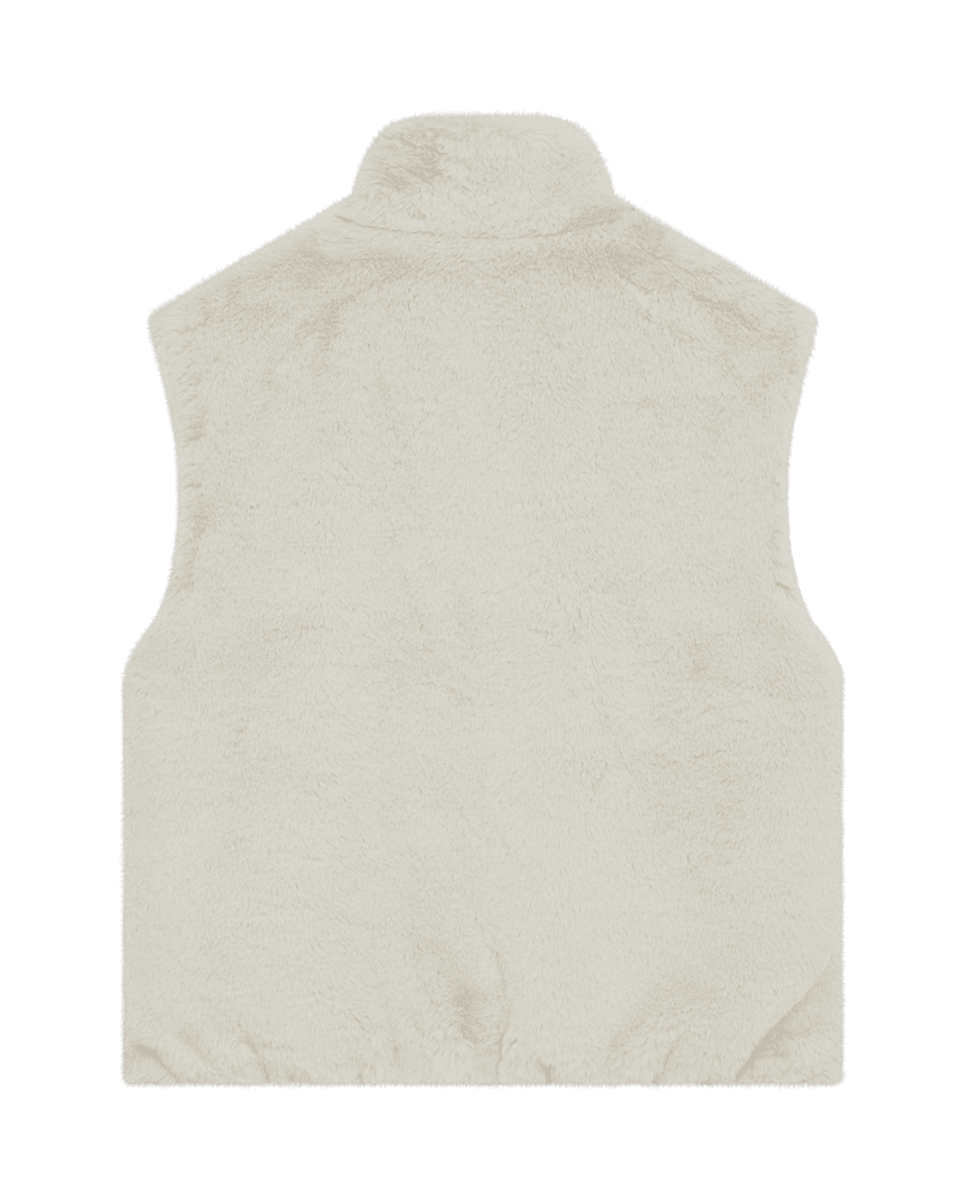 FONY FAUX FUR VEST - MOONBEAM