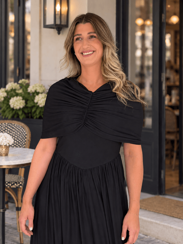 ROSETTA MAXI KJOLE - SORT