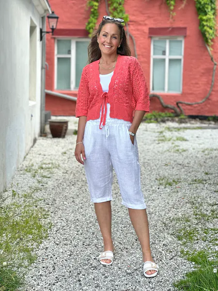 Hovedbilde ESSAY CARDIGAN - LYS CORAL