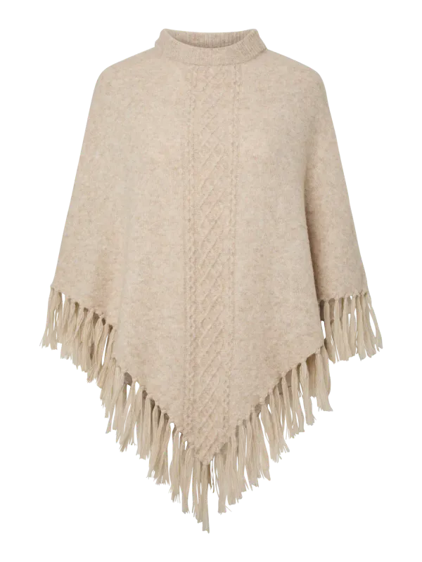 AVIA PONCHO M/FRYNSER - LYS CAMEL MELERT
