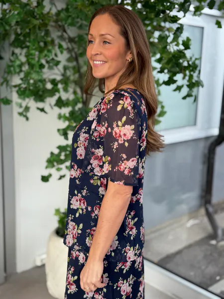 Hovedbilde EMMA TOPP FLOWER - NAVY