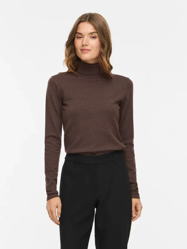 MALU ROLL NECK - BRUN MELERT 