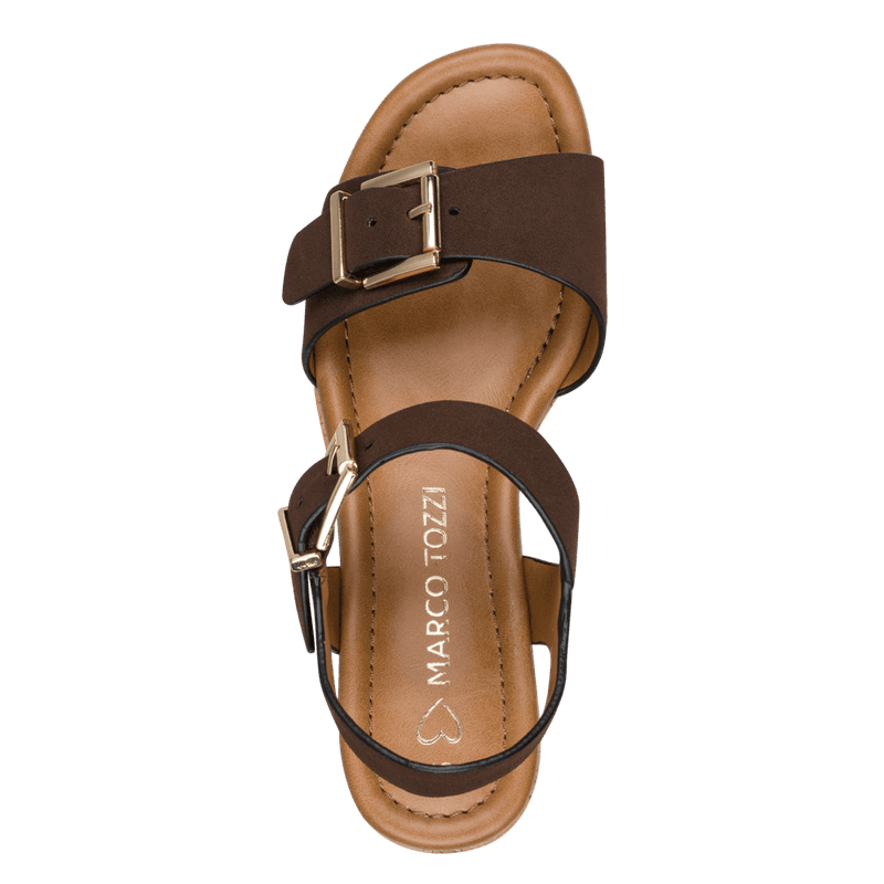 SANDALETT M/KILEHÆL - BRUN
