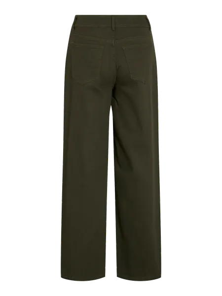 Hovedbilde CHIA BOMULLSTWILL BUKSE  - OLIVEN