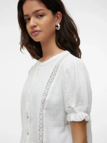 Hovedbilde NATALI LACE BLUSE - HVIT