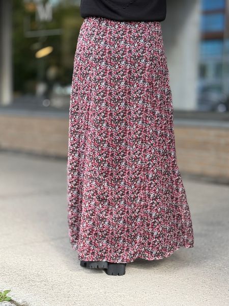 Hovedbilde SMILLA BLOMSTRET SKJØRT - SORT 