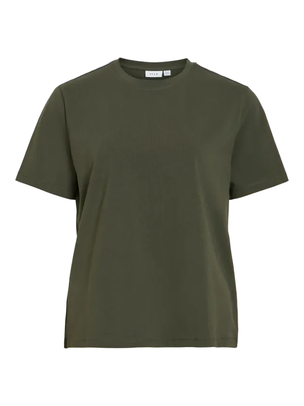 NORA T-SHIRT - OLIVEN